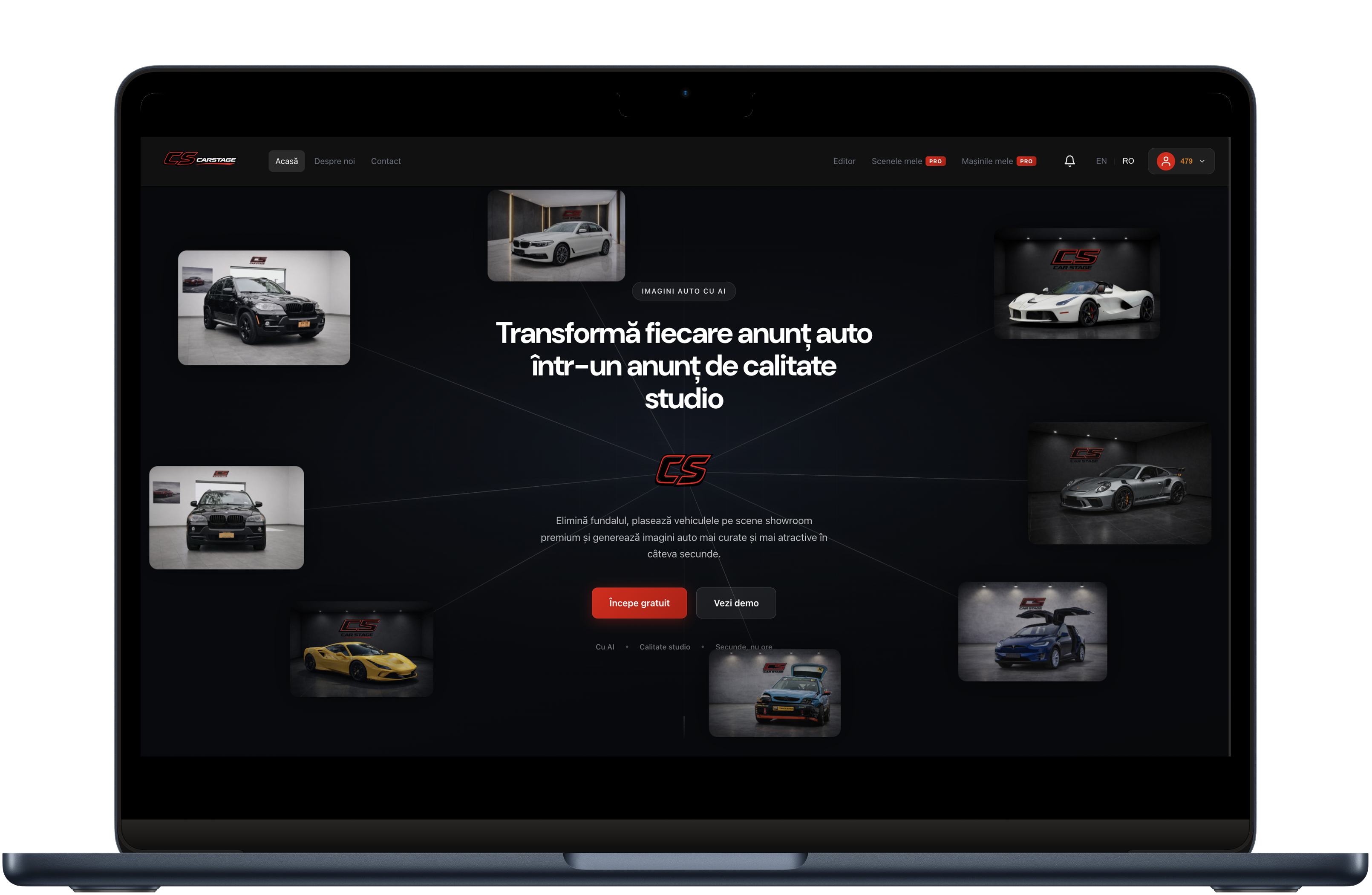 carstage.ro – screenshot proiect